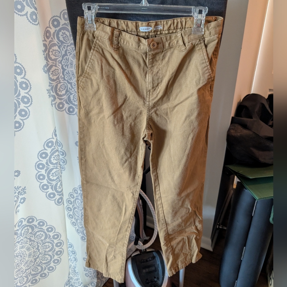 Old Navy Tan Chinos Relaxed Fit Cotton Blend